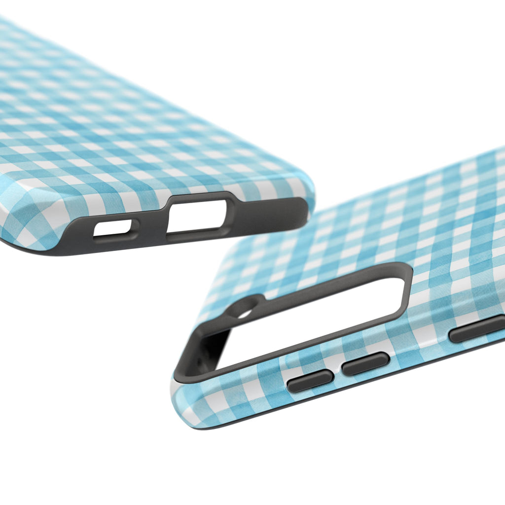 Watercolor Gingham - Light Blue