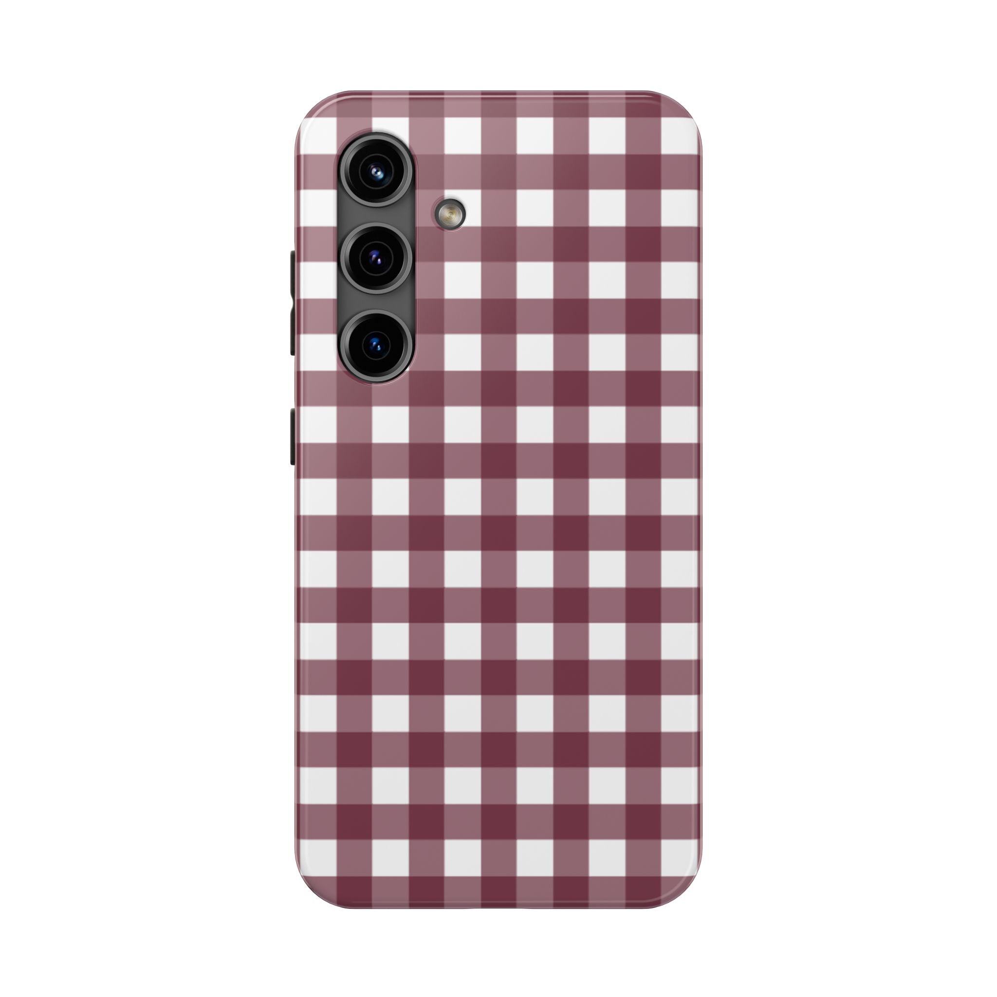Gingham - Maroon