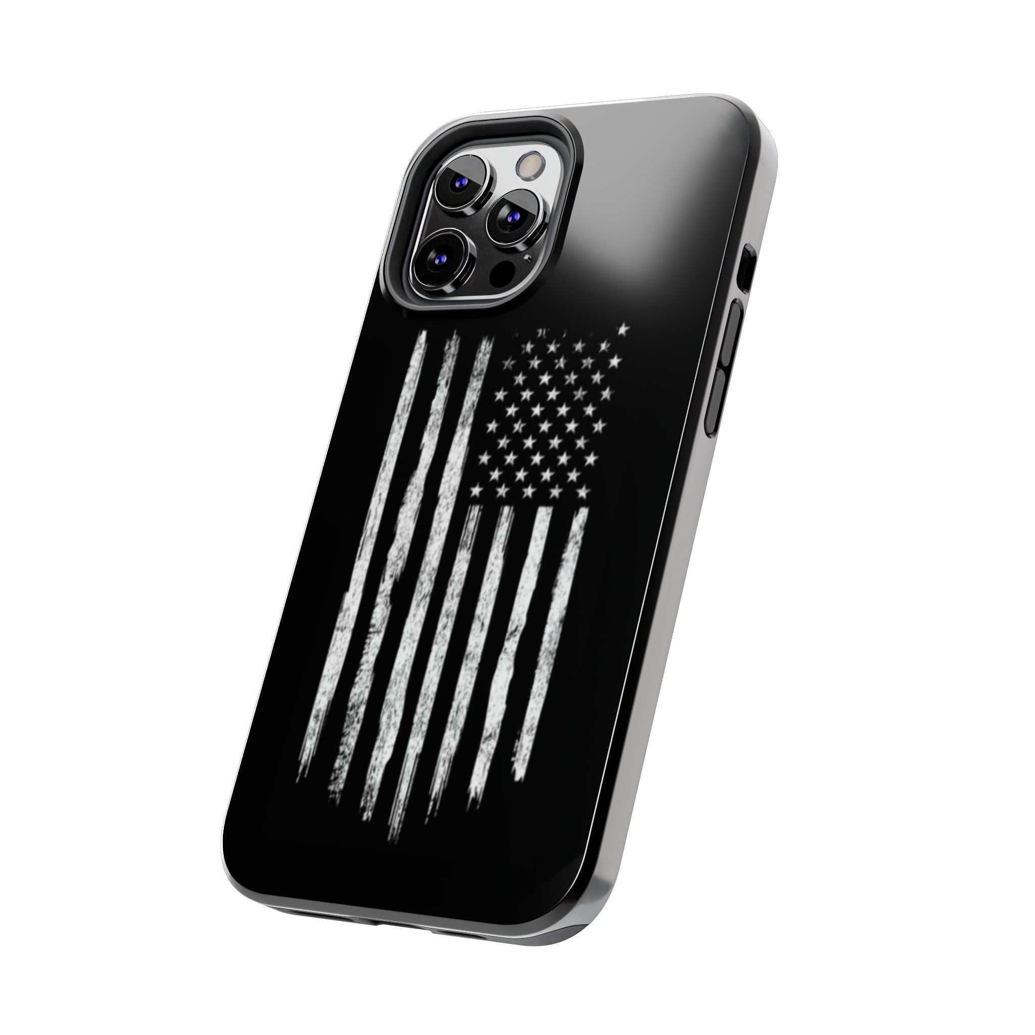 American - Black and White Flag