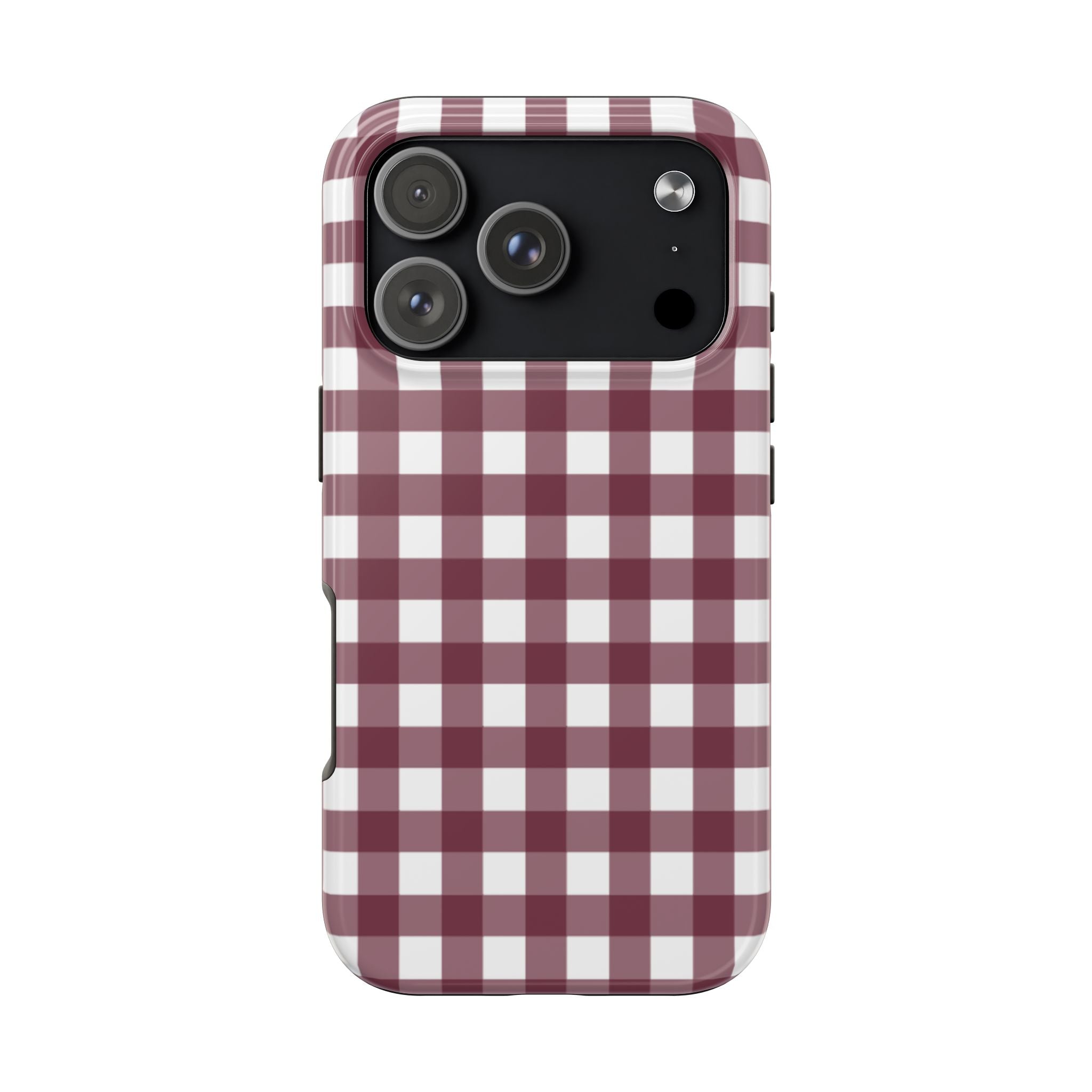 Gingham - Maroon