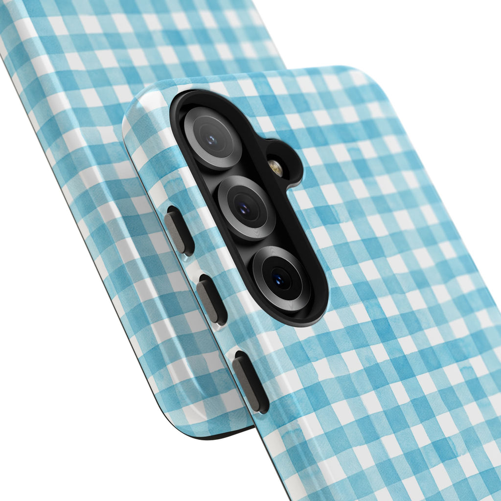 Watercolor Gingham - Light Blue