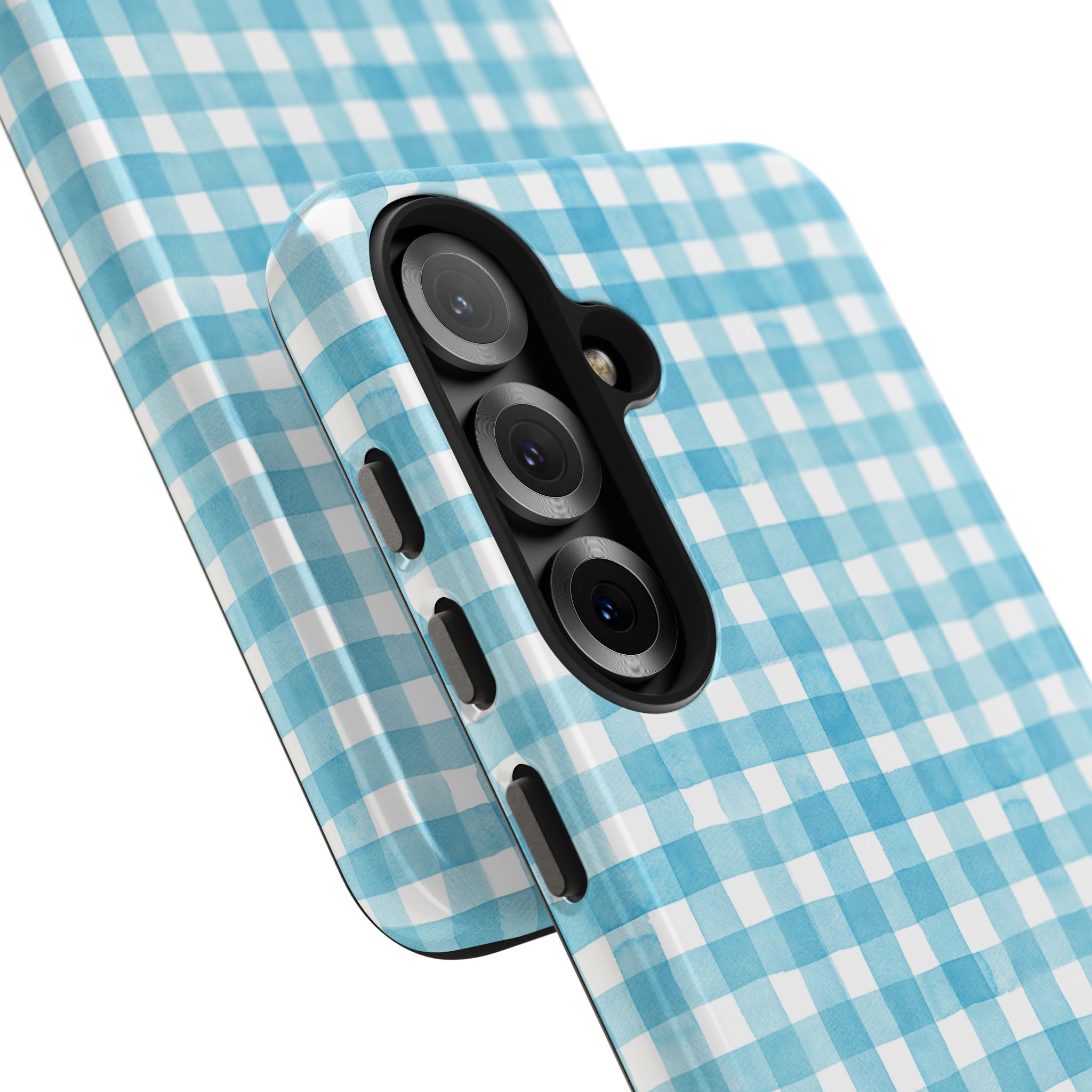 Watercolor Gingham - Light Blue