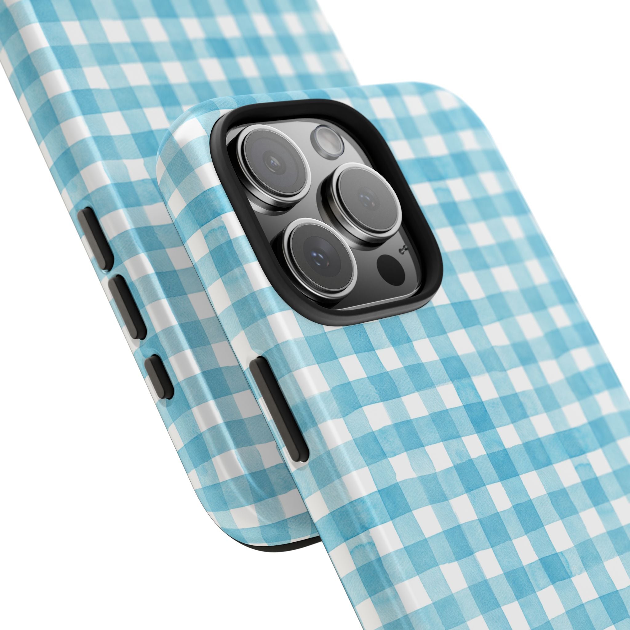 Watercolor Gingham - Light Blue