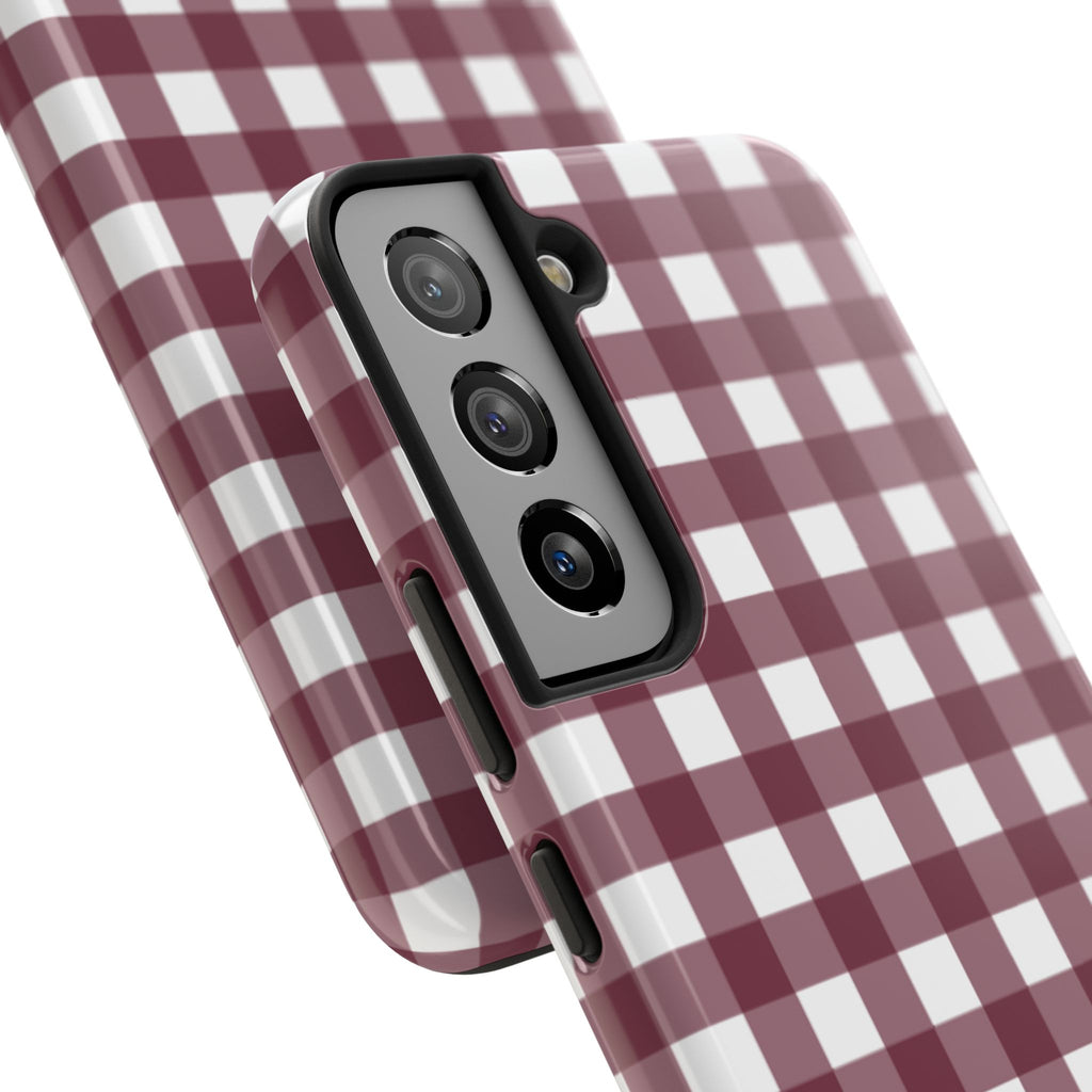 Gingham - Maroon