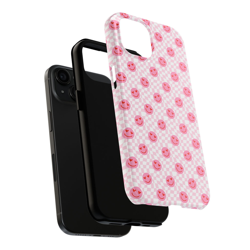 Pink Smiley Phone Case