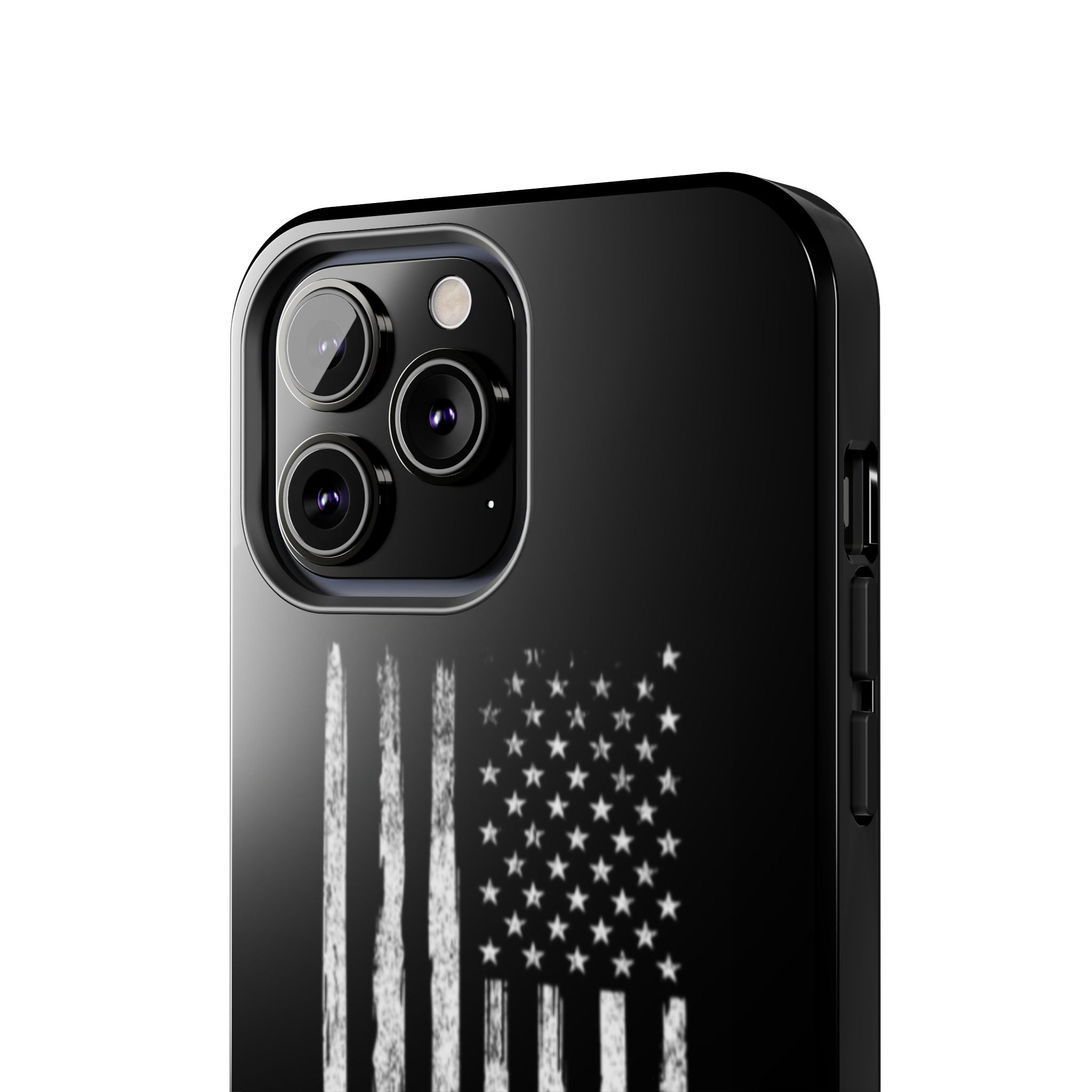 American - Black and White Flag