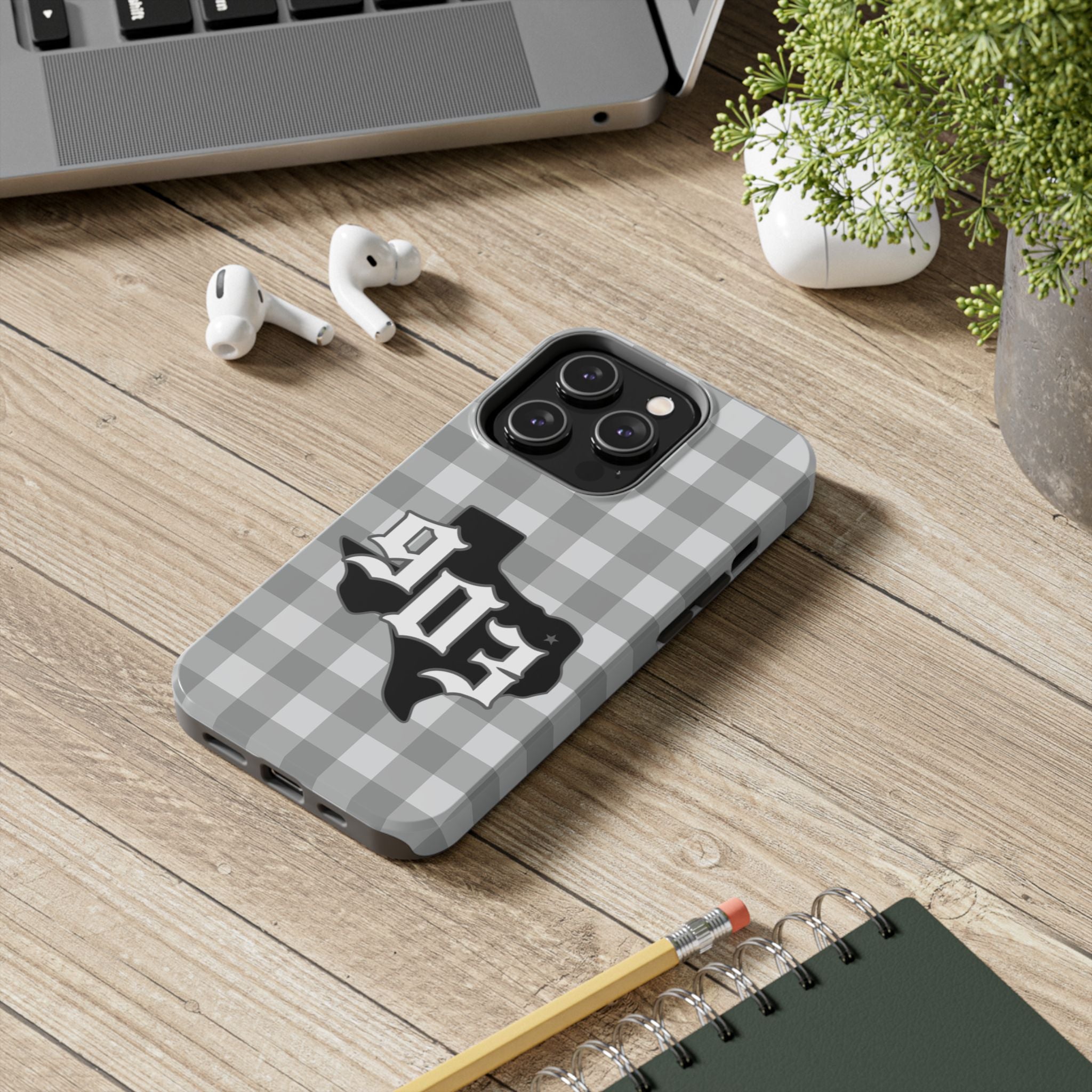 903- Gray Checkered