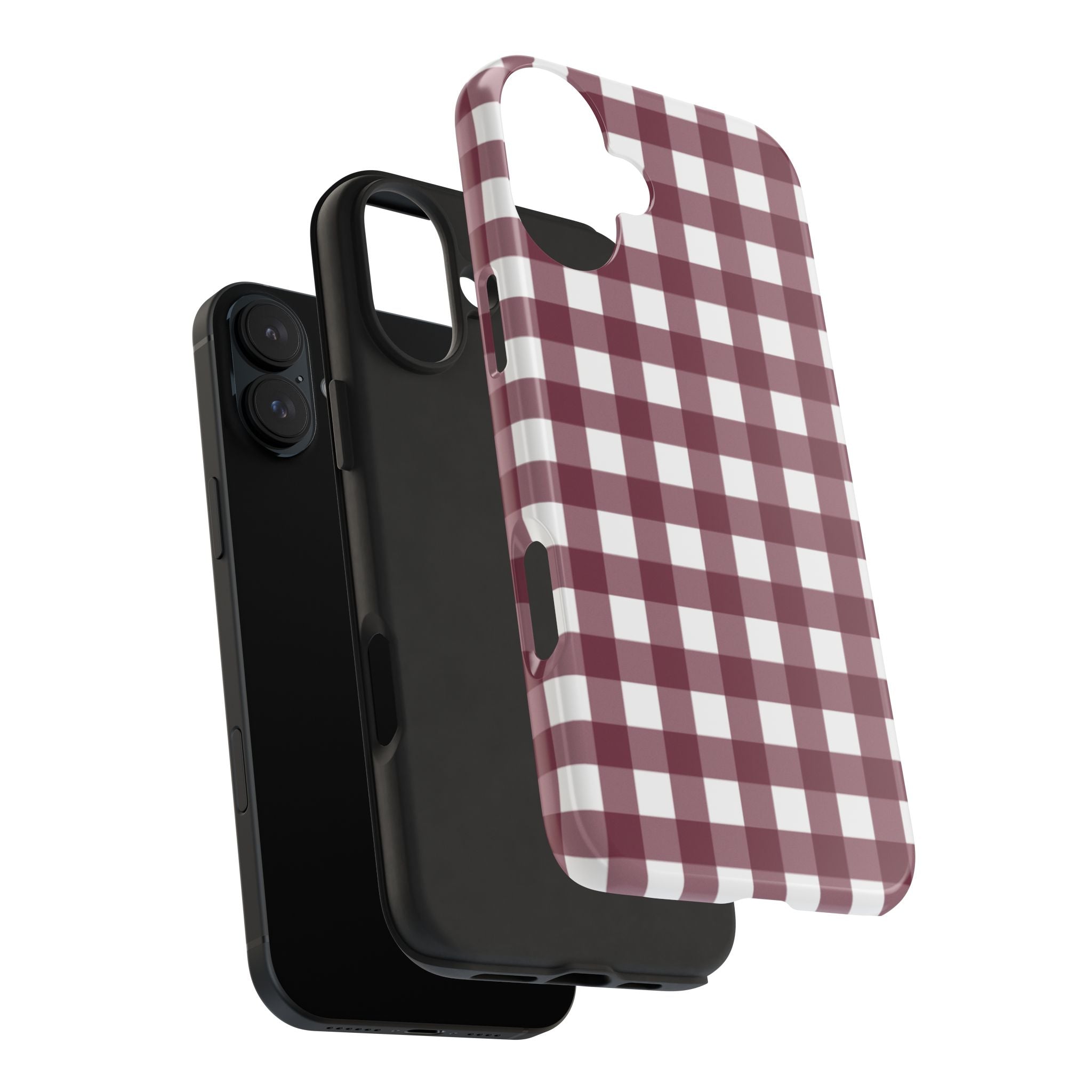 Gingham - Maroon