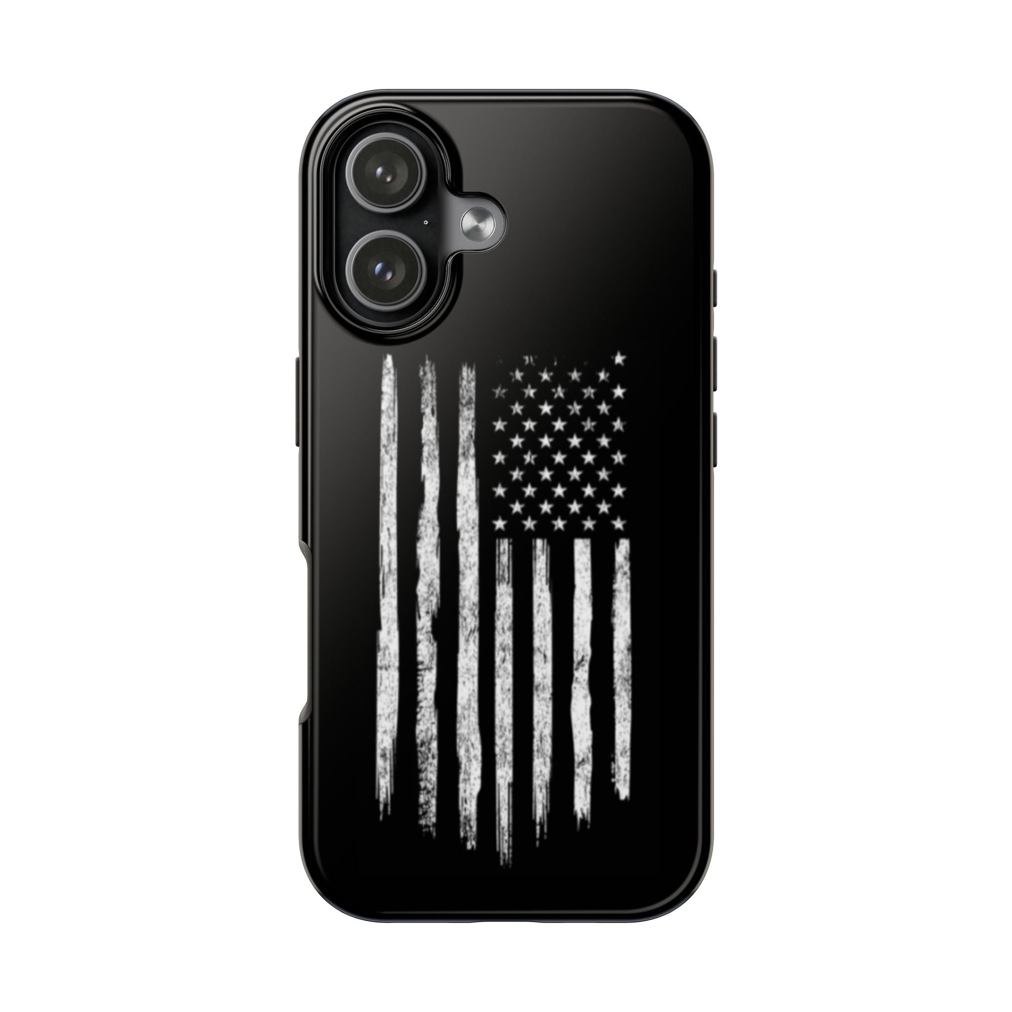 American - Black and White Flag