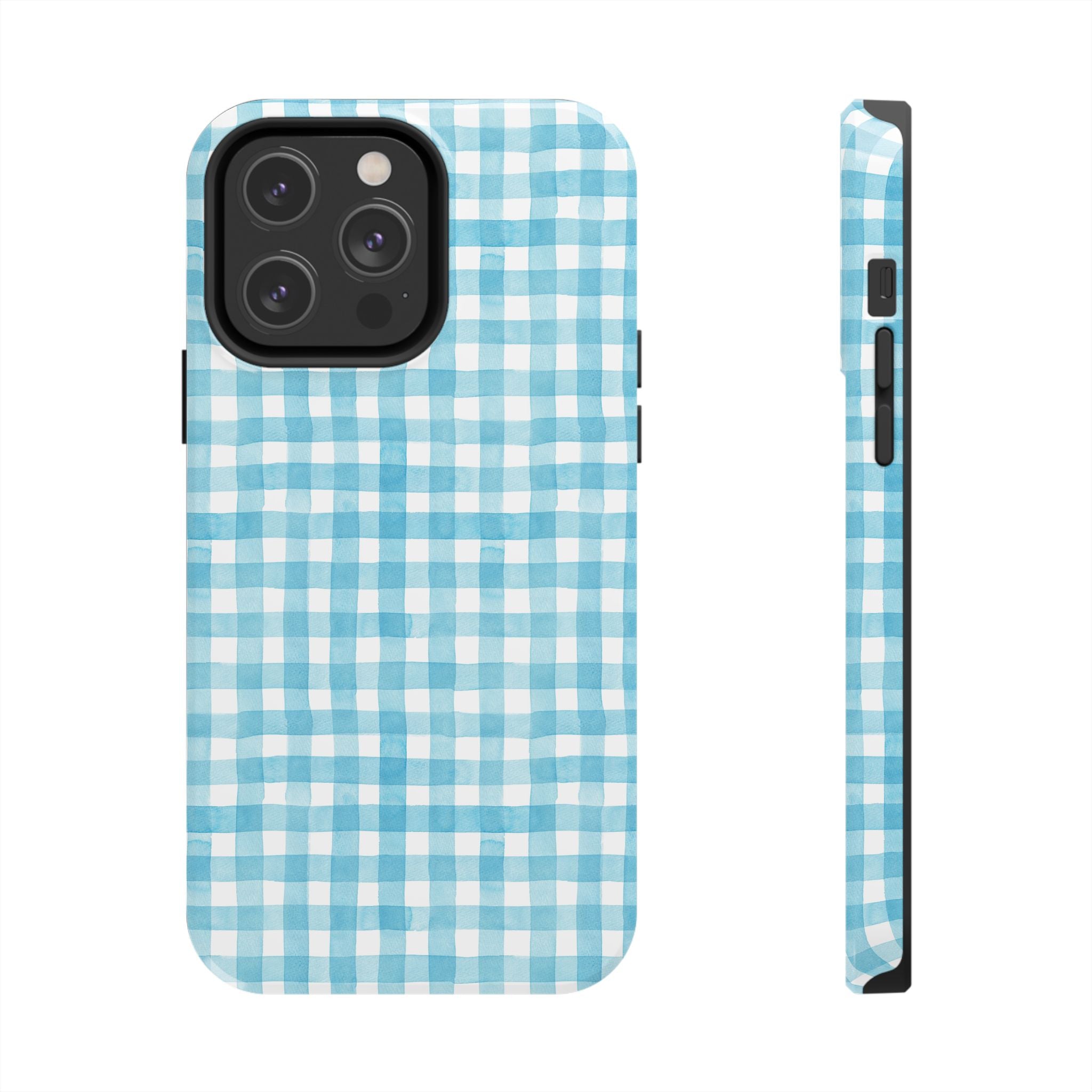 Watercolor Gingham - Light Blue