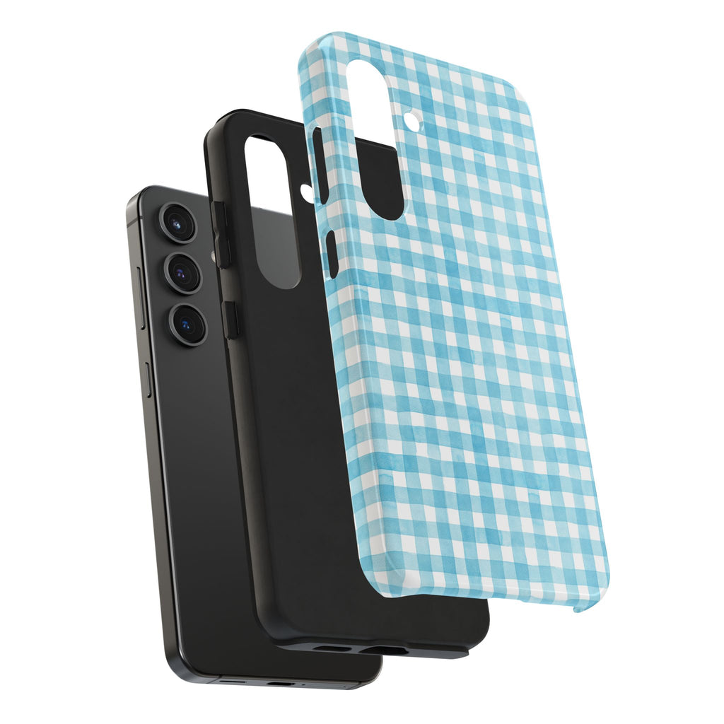Watercolor Gingham - Light Blue