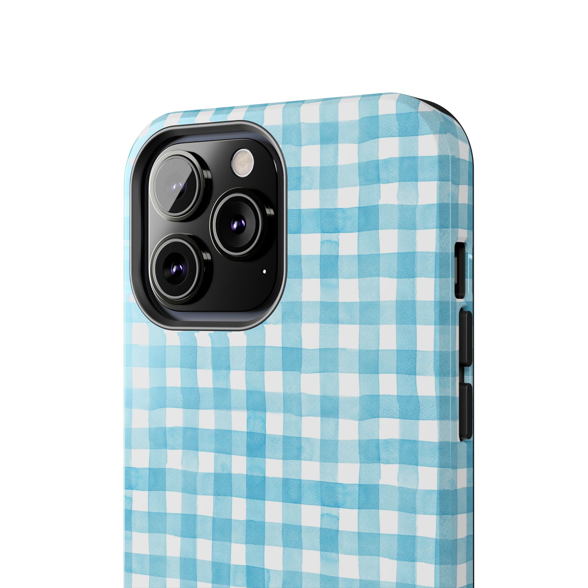 Watercolor Gingham - Light Blue