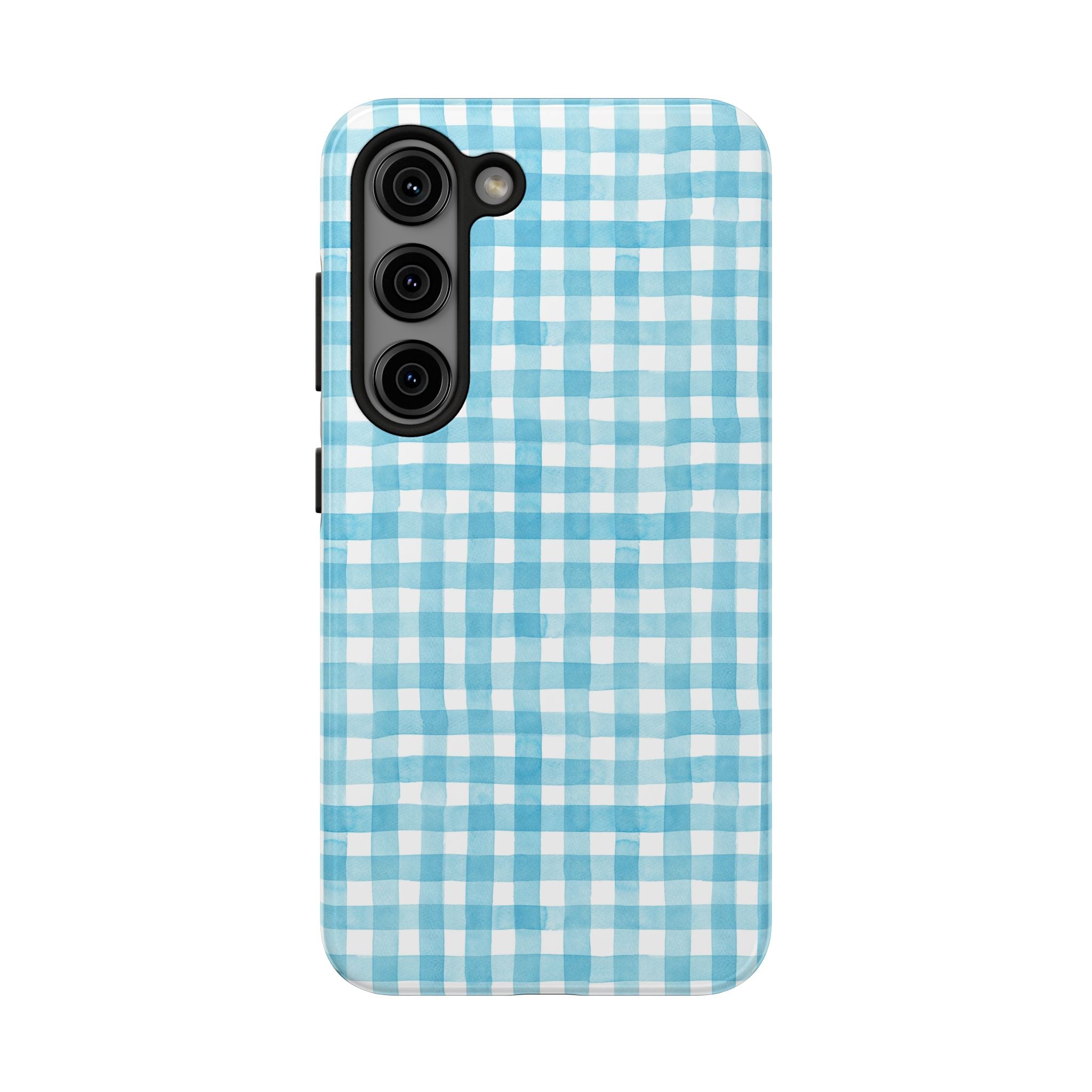 Watercolor Gingham - Light Blue