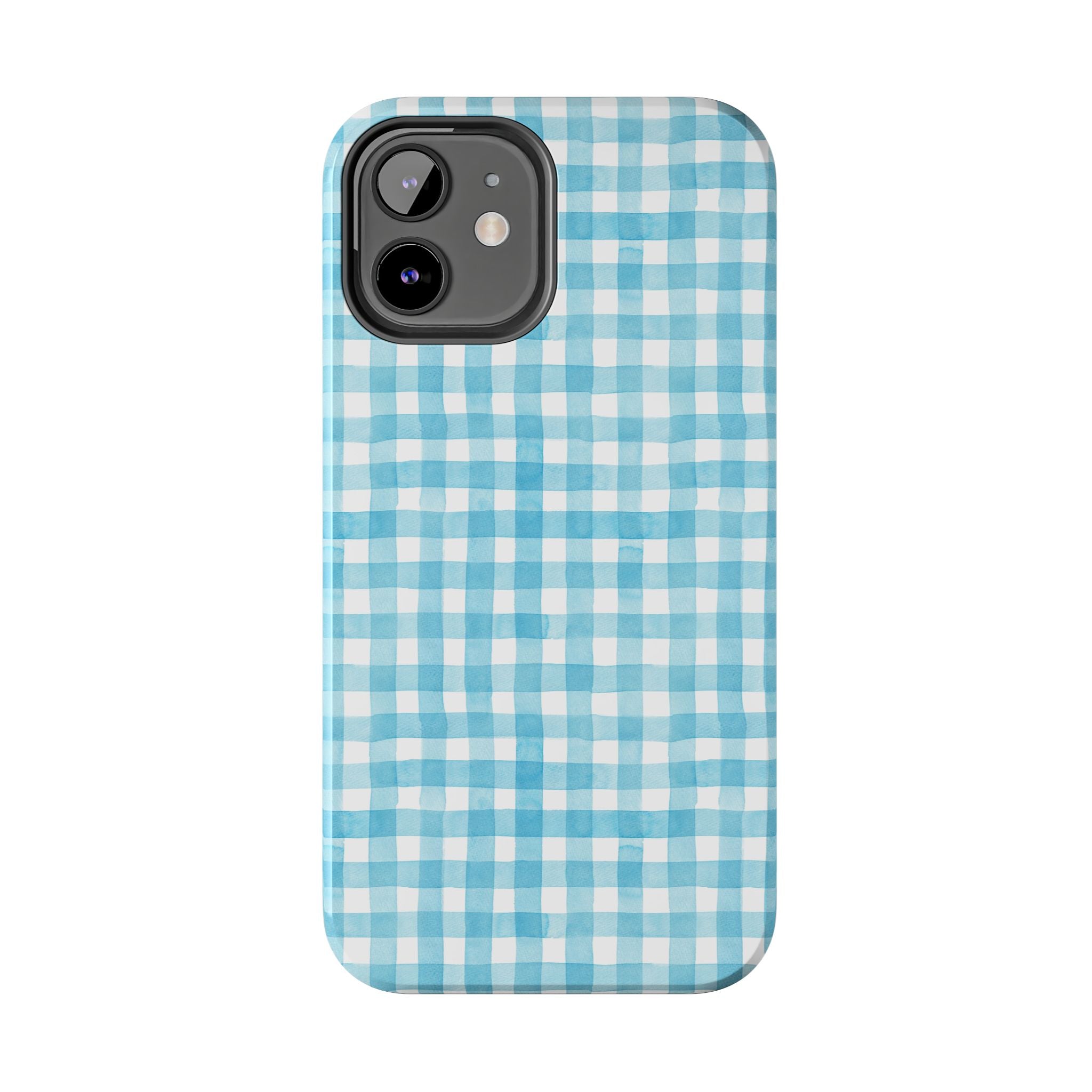Watercolor Gingham - Light Blue