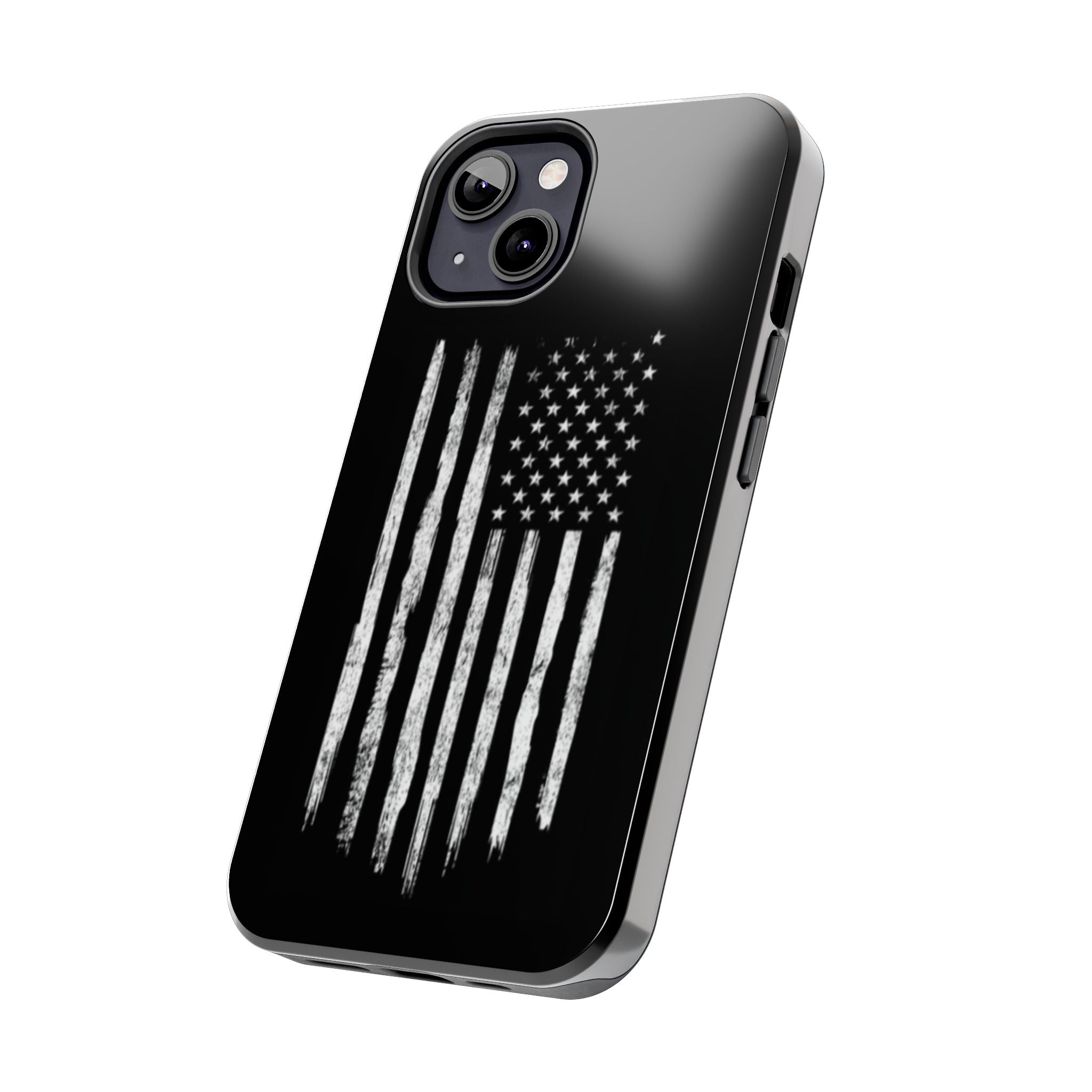 American - Black and White Flag