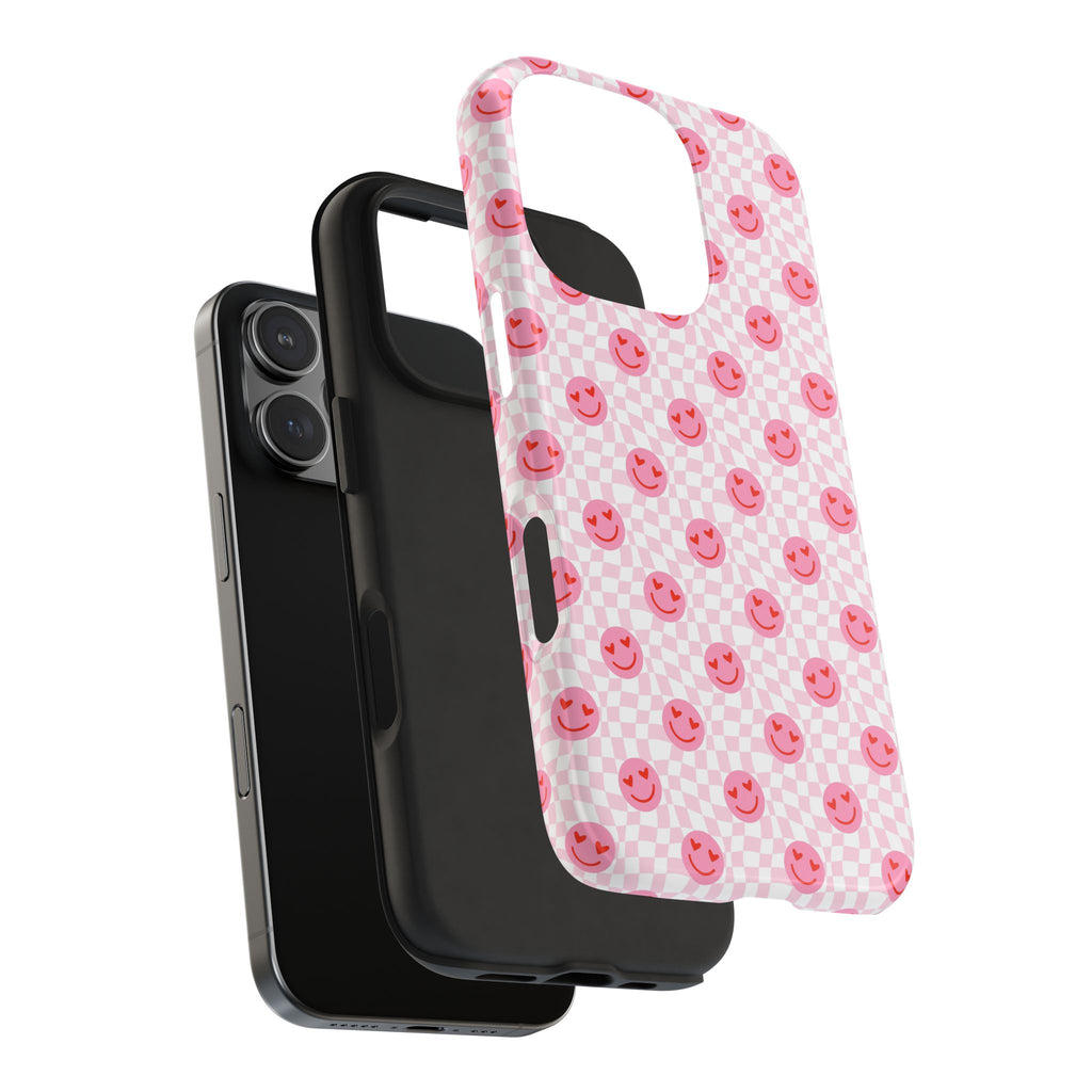 Pink Smiley Phone Case