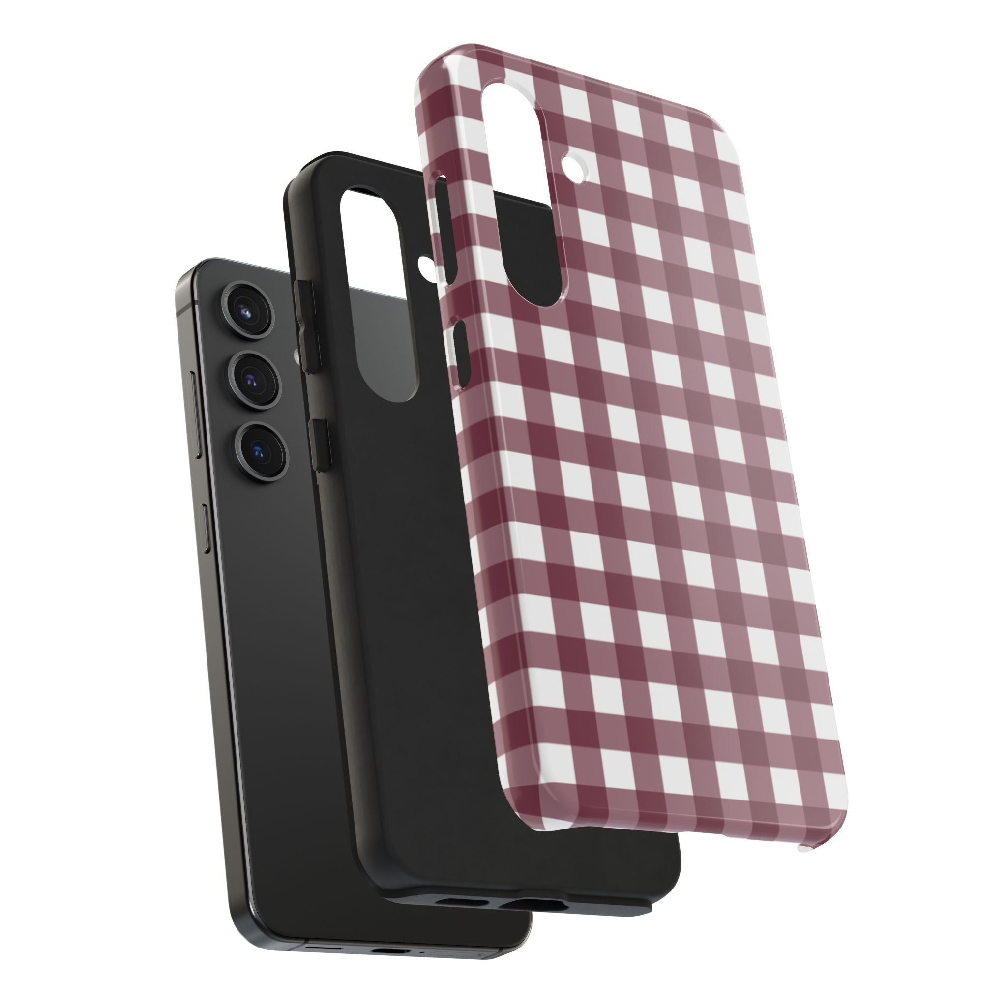 Gingham - Maroon