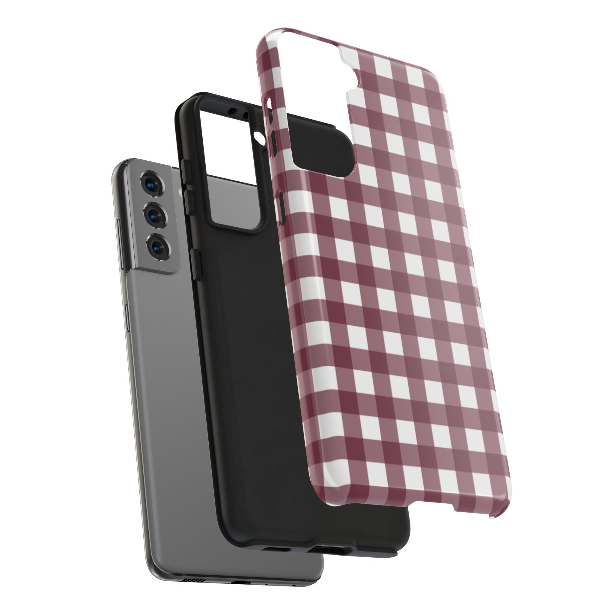 Gingham - Maroon
