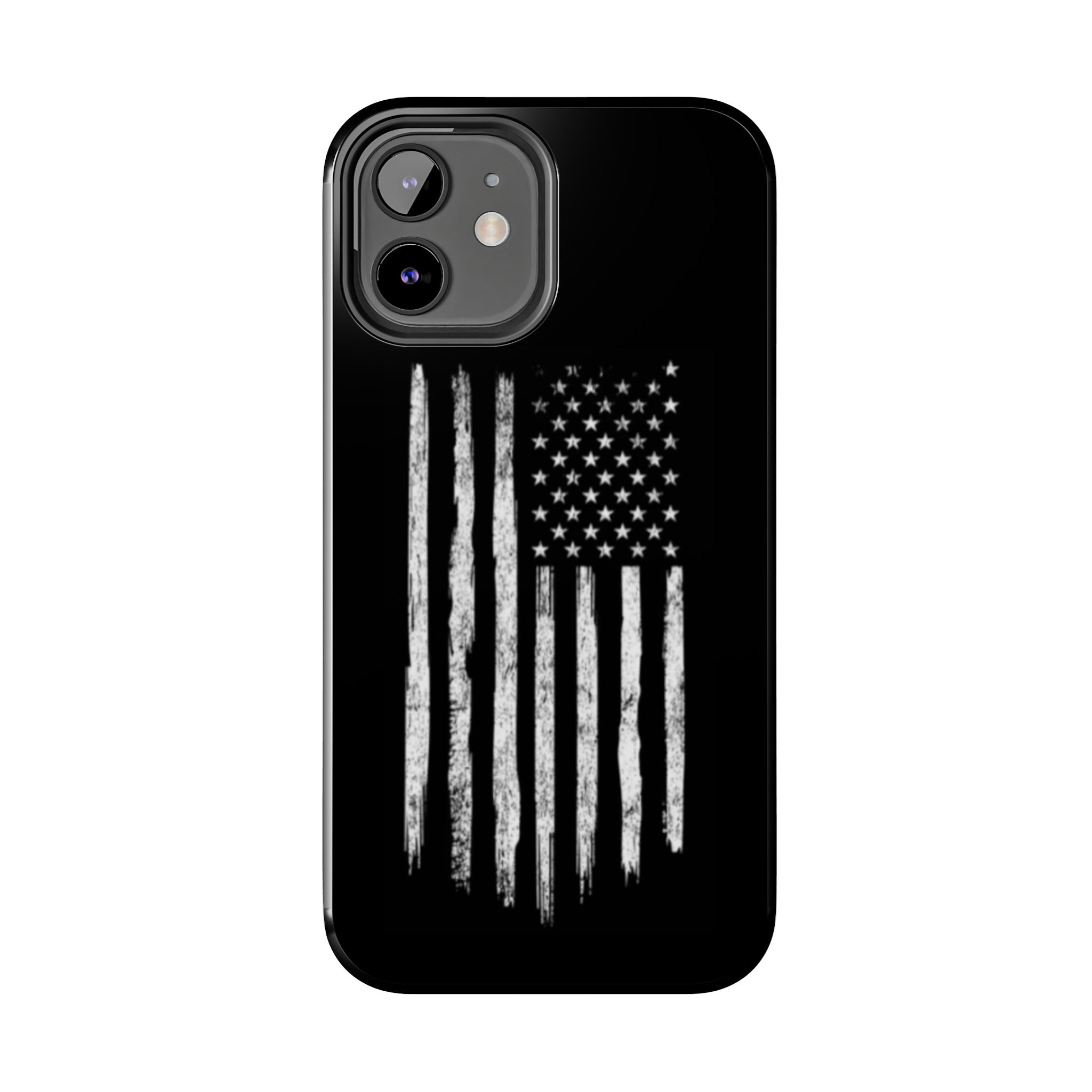 American - Black and White Flag