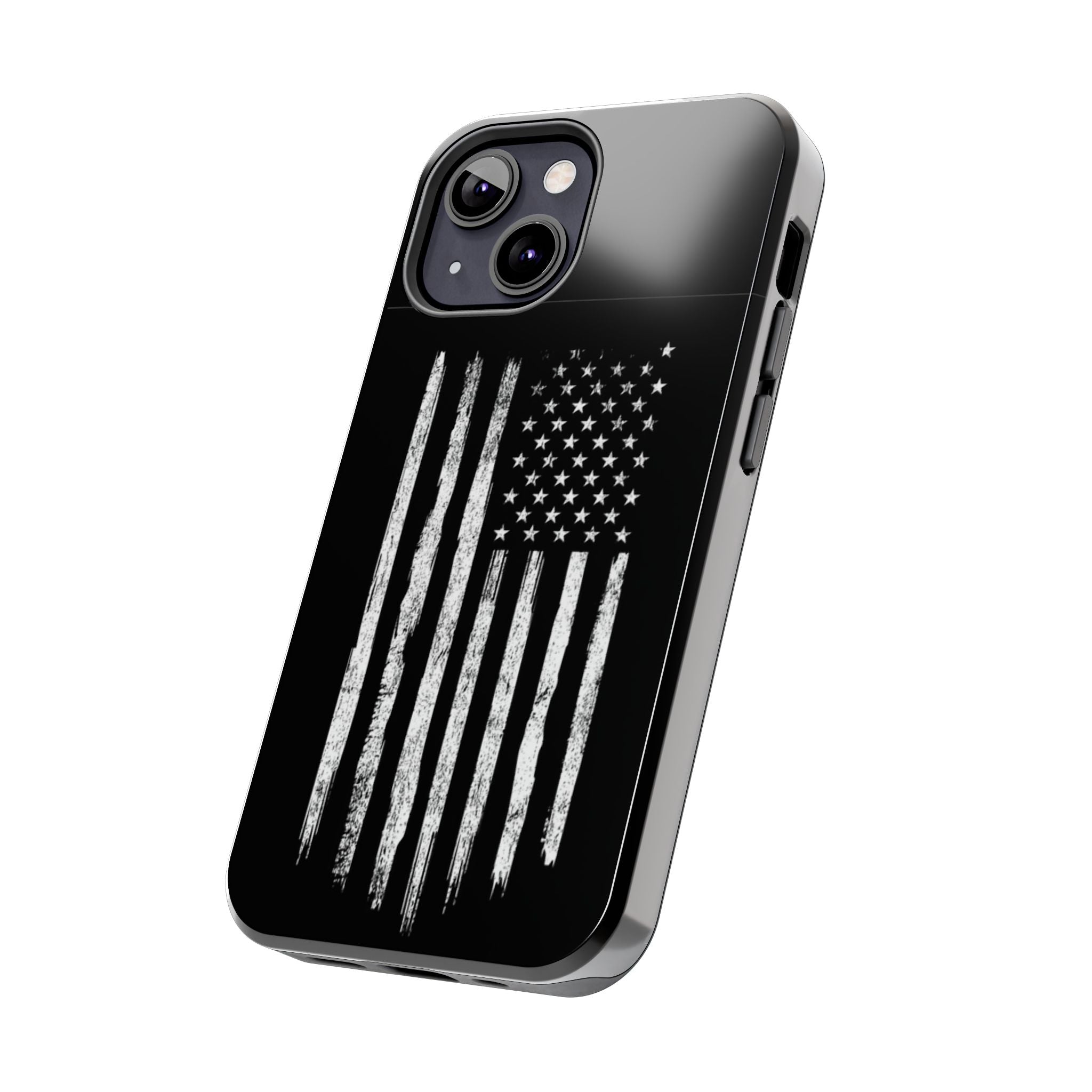 American - Black and White Flag