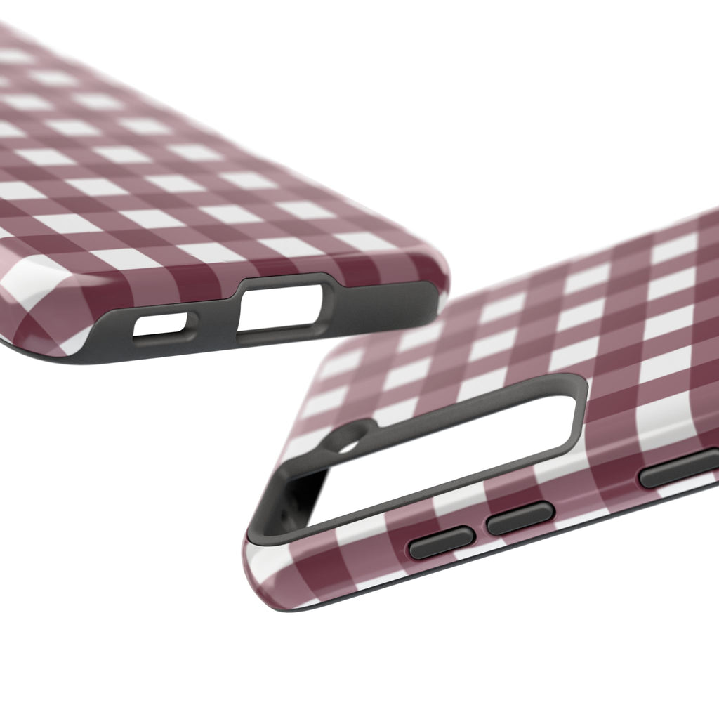 Gingham - Maroon