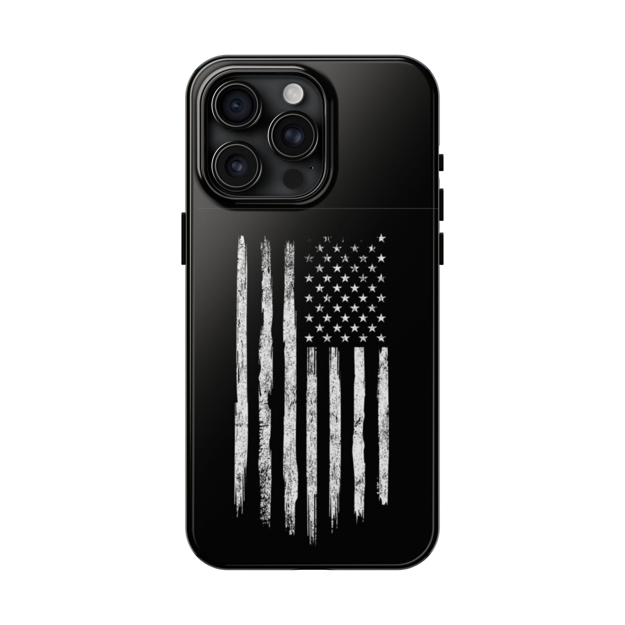 American - Black and White Flag