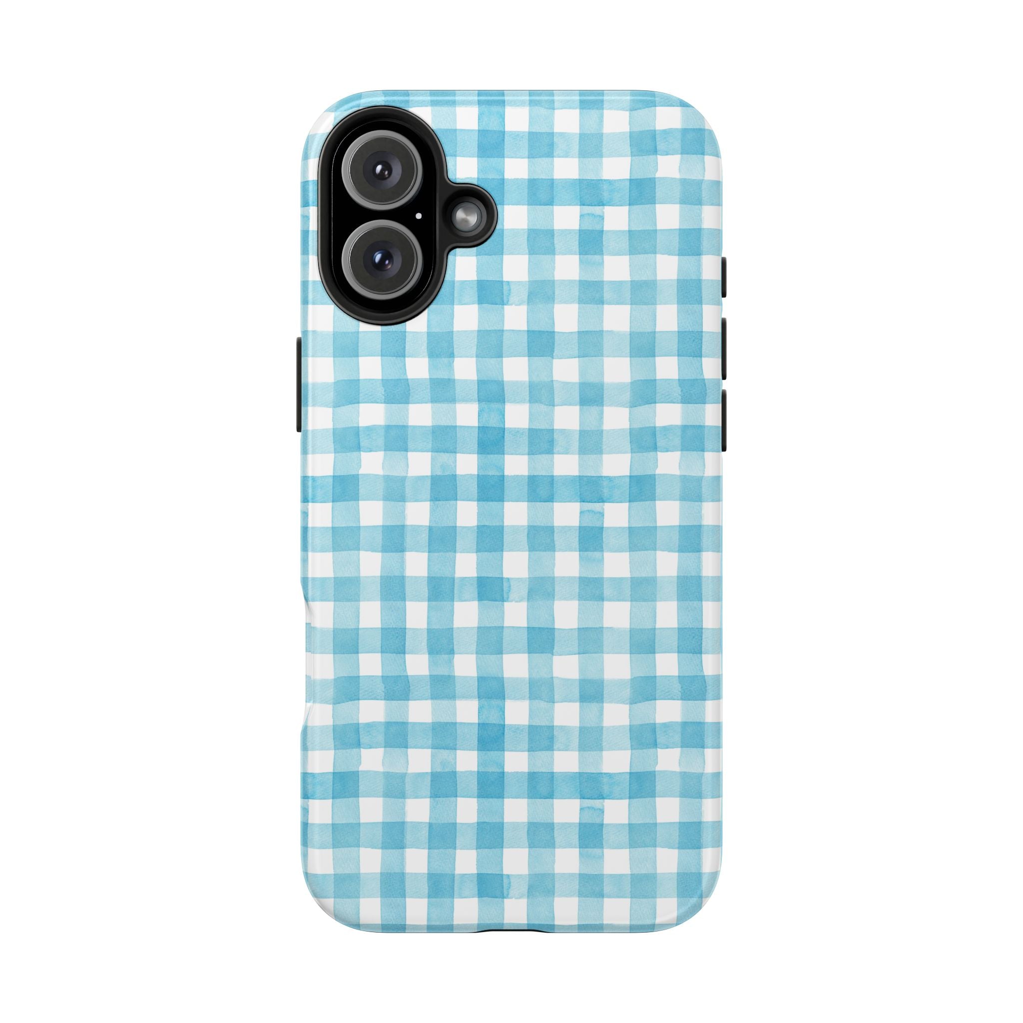 Watercolor Gingham - Light Blue