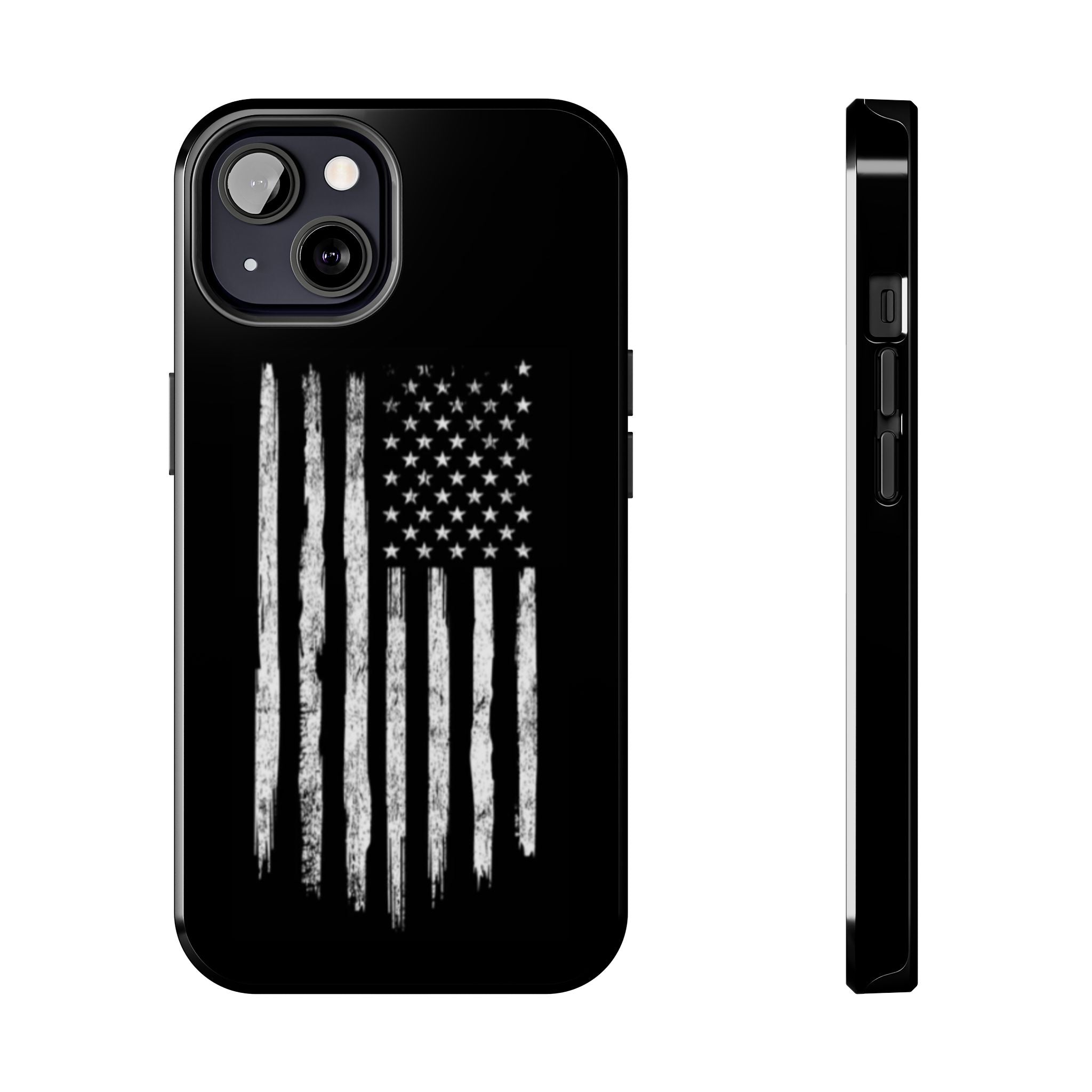 American - Black and White Flag