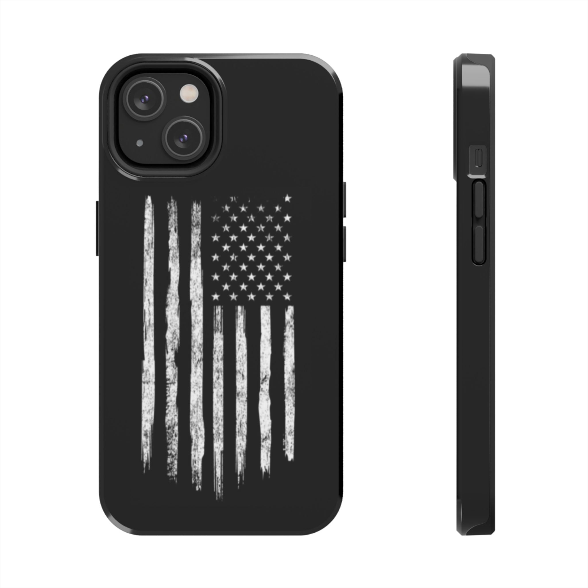 American - Black and White Flag