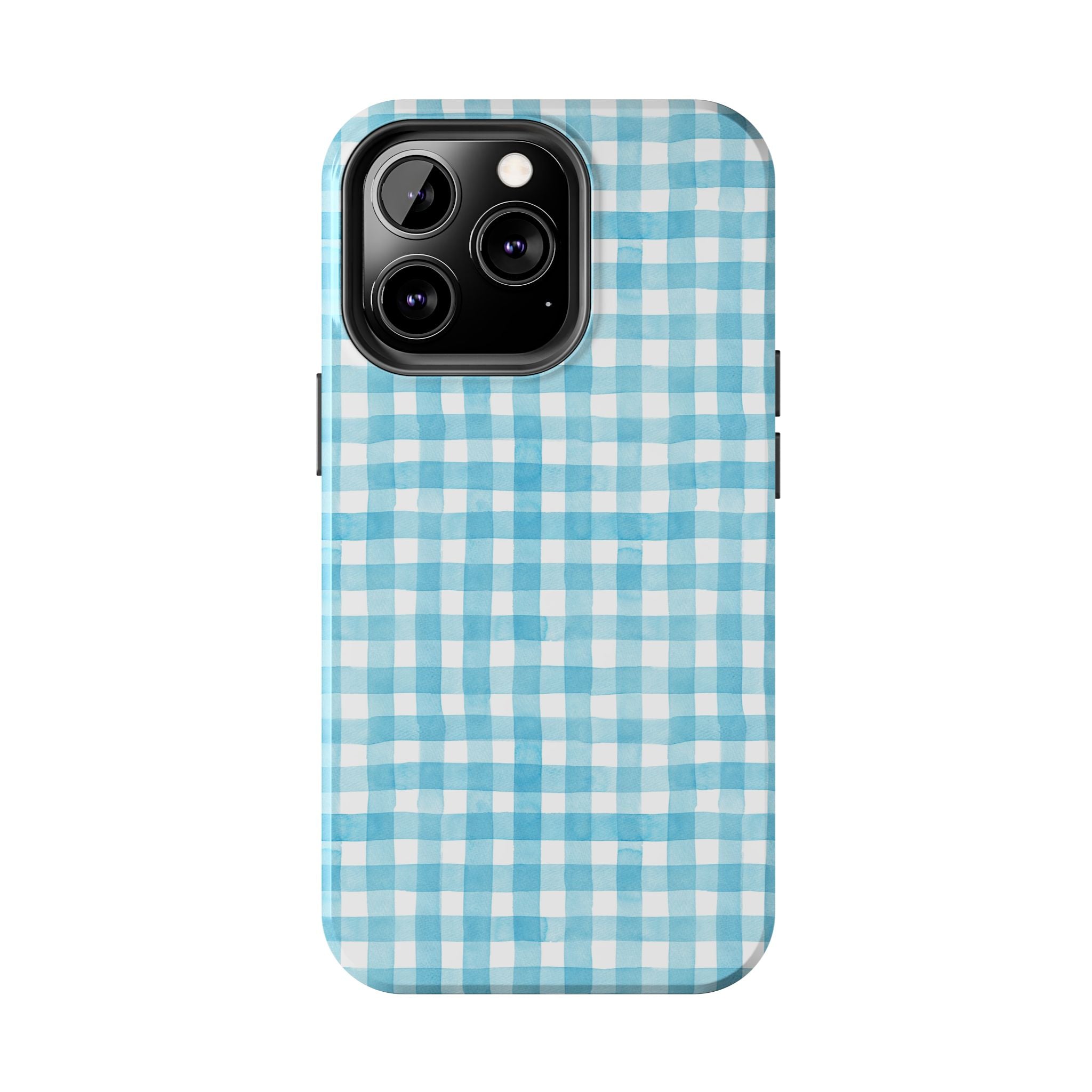 Watercolor Gingham - Light Blue