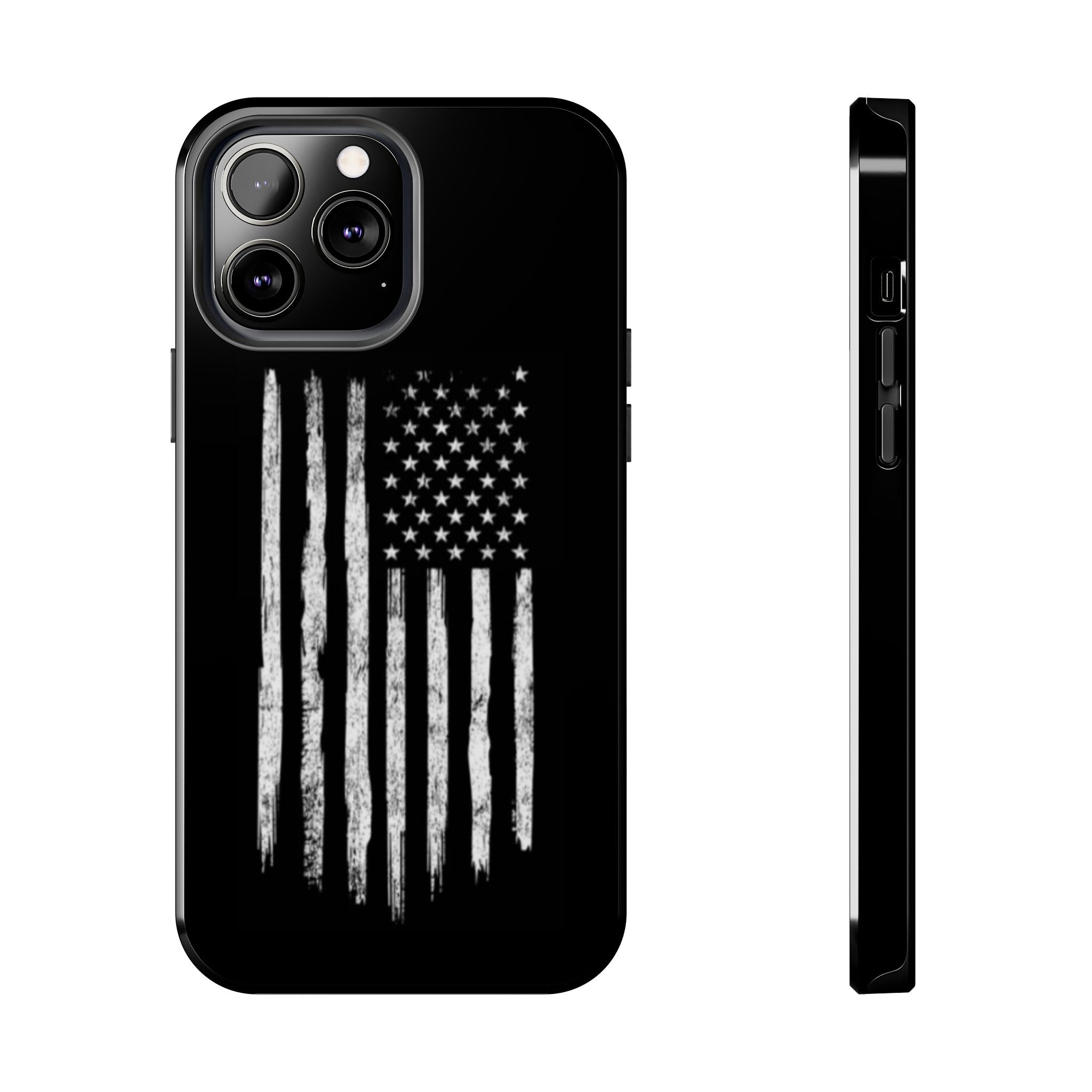 American - Black and White Flag