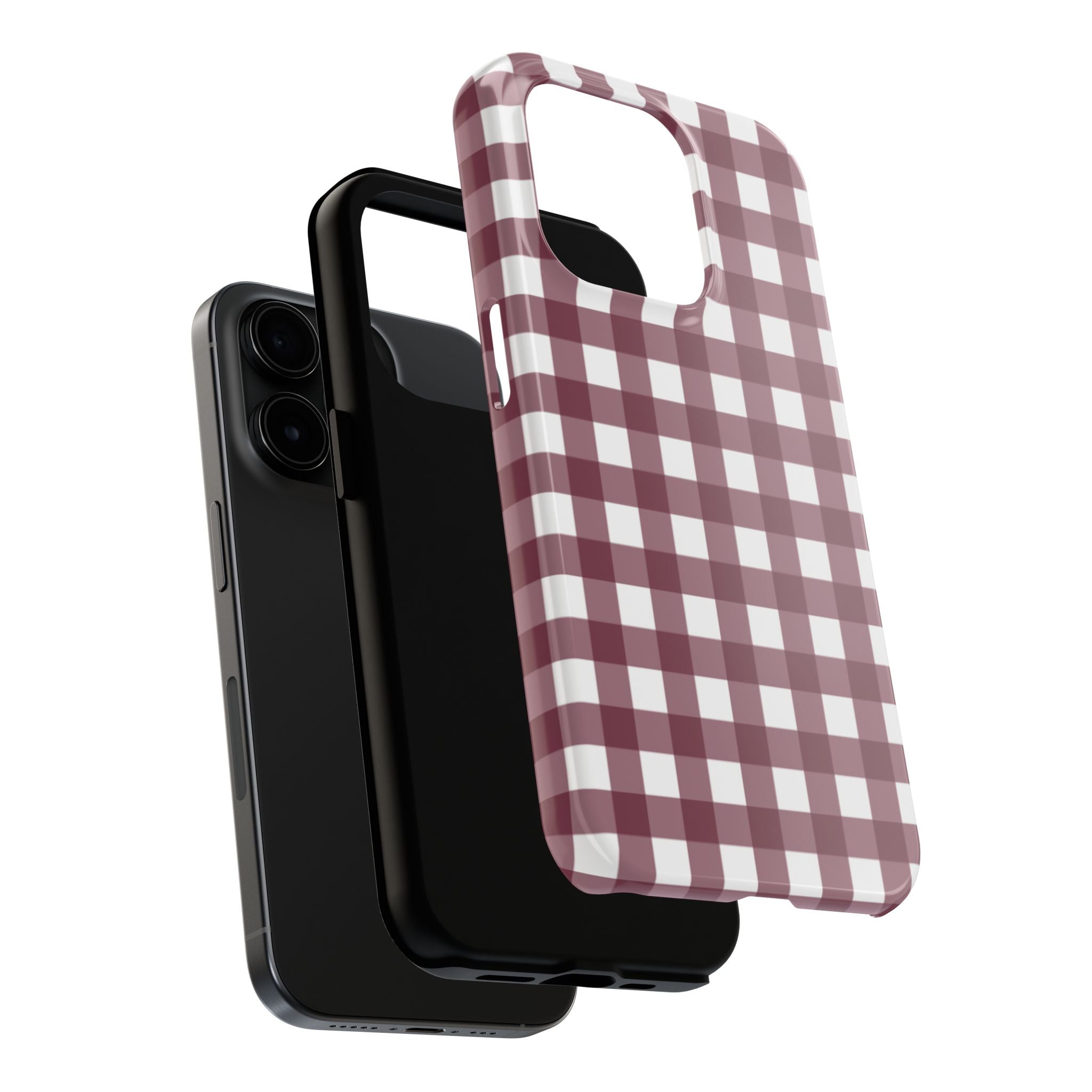 Gingham - Maroon
