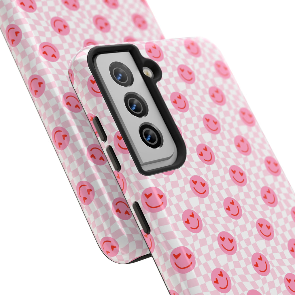 Pink Smiley Phone Case