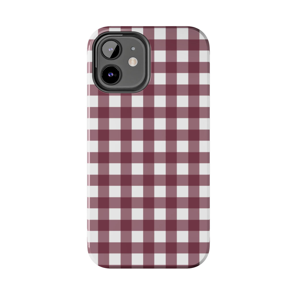 Gingham - Maroon