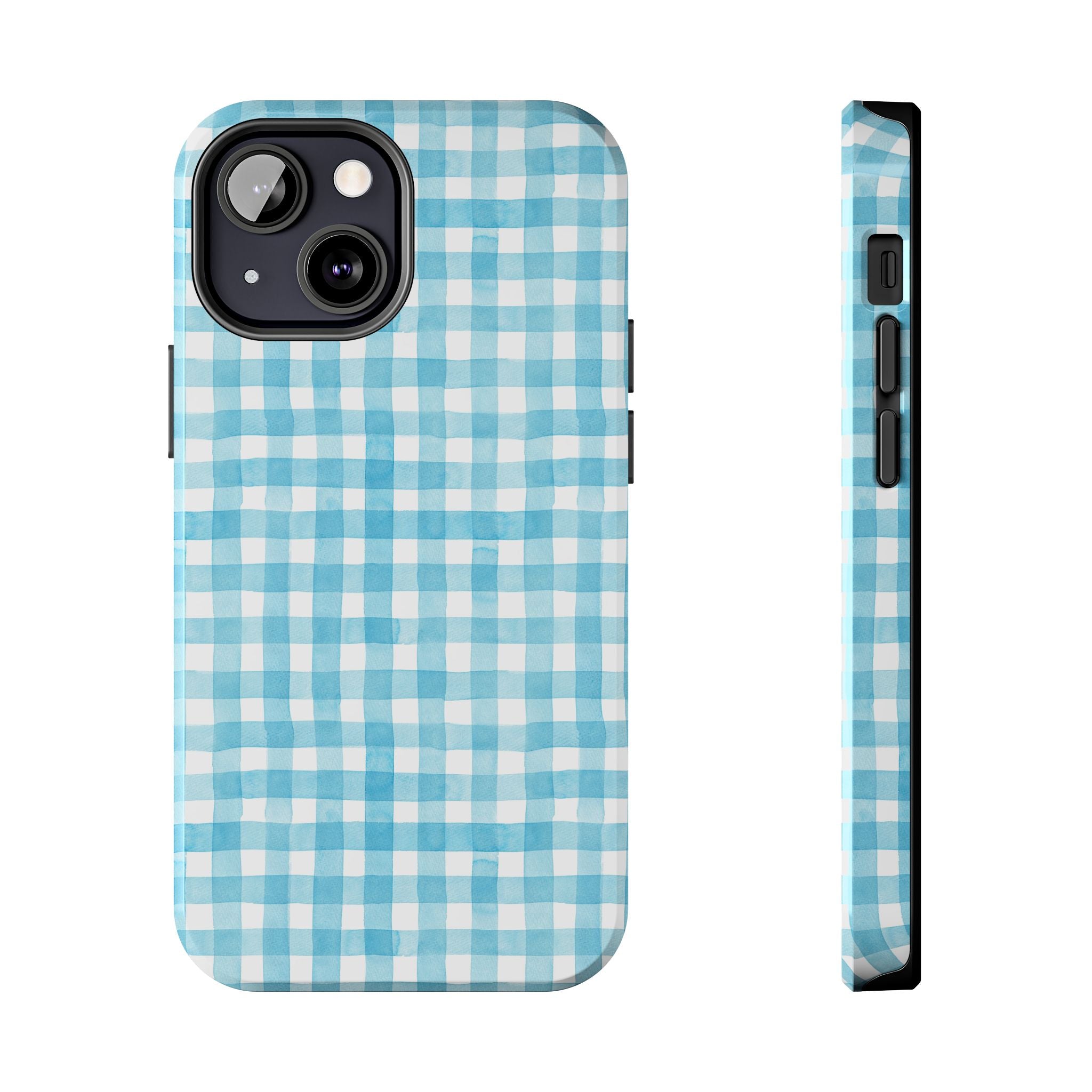 Watercolor Gingham - Light Blue