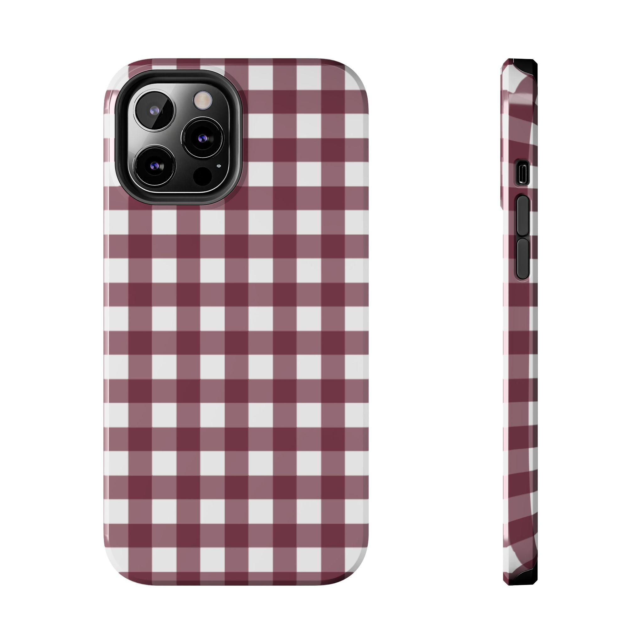 Gingham - Maroon