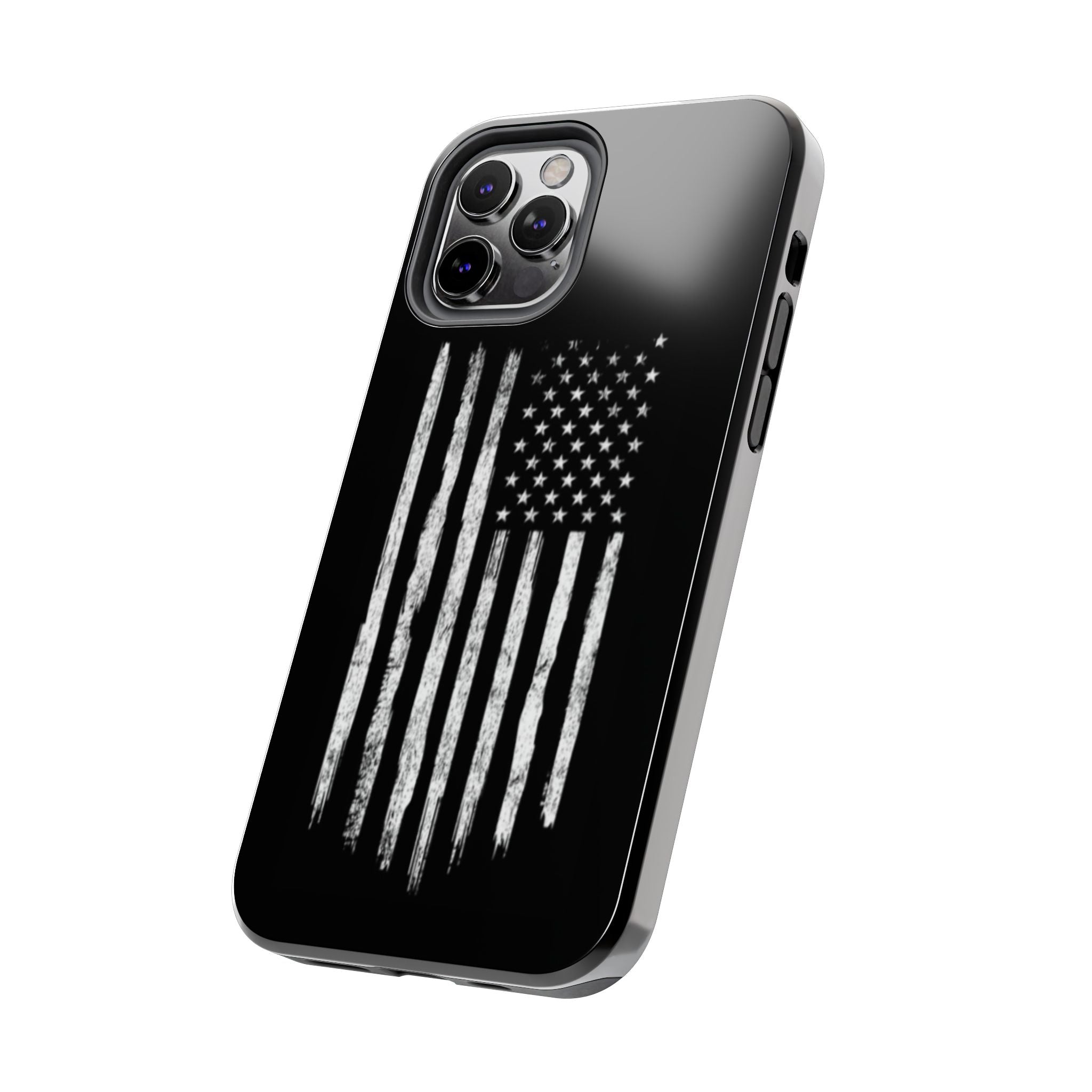American - Black and White Flag