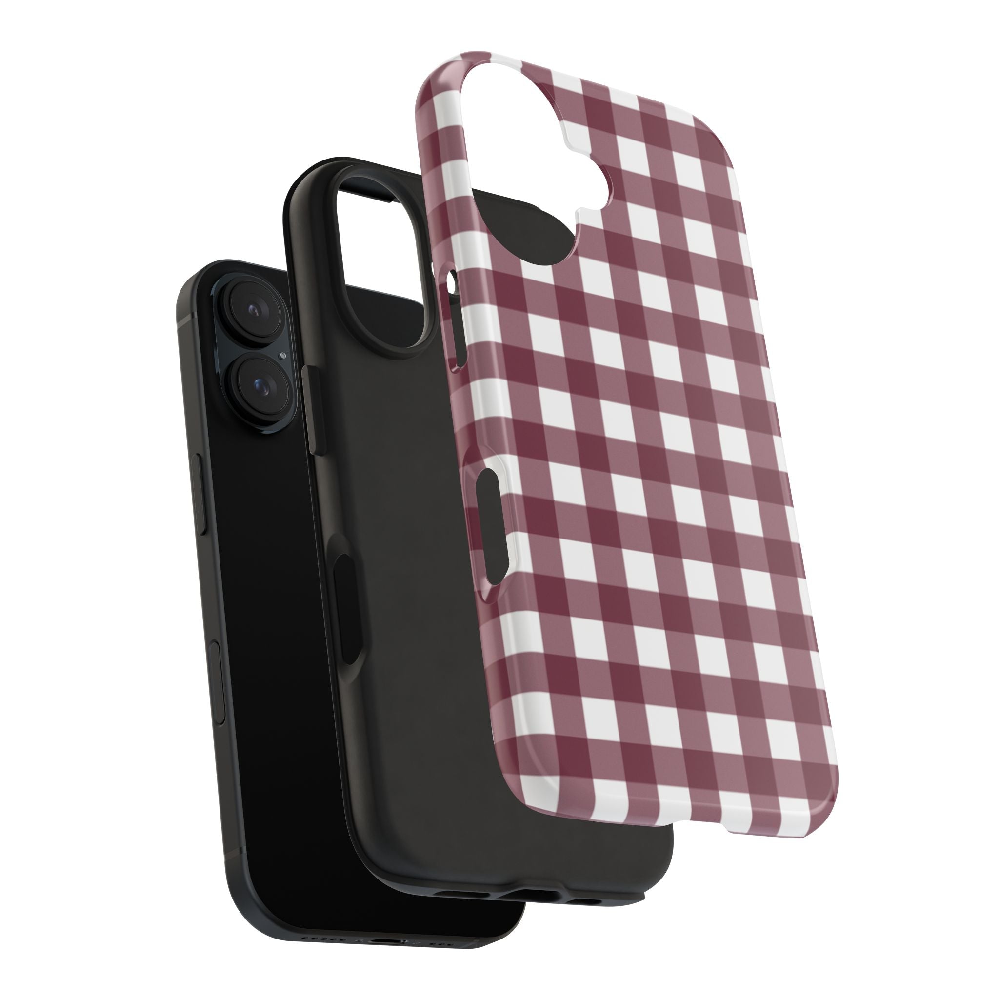 Gingham - Maroon